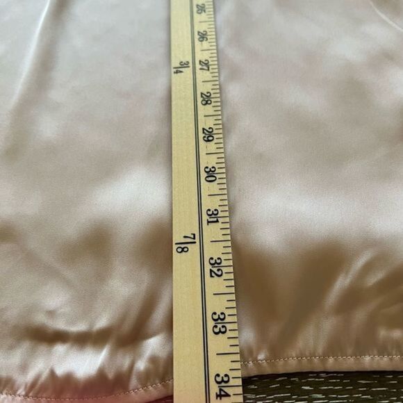 H&m Light Satin Blush Prairie Style Dress - Picture 11 of 14